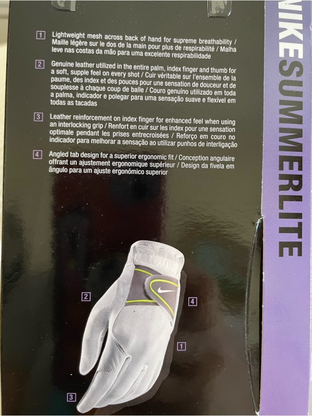 2 Nike Women’s Left Size Large 22 cm. Summerlite and Durafeel Golf Gloves New - Picture 9 of 12